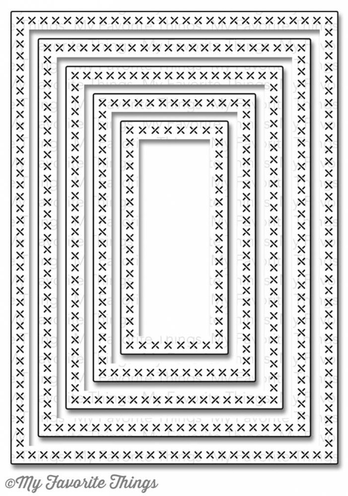 My Favorite Things Die-namics Cross-Stitch Rectangle Stax (MFT-652)