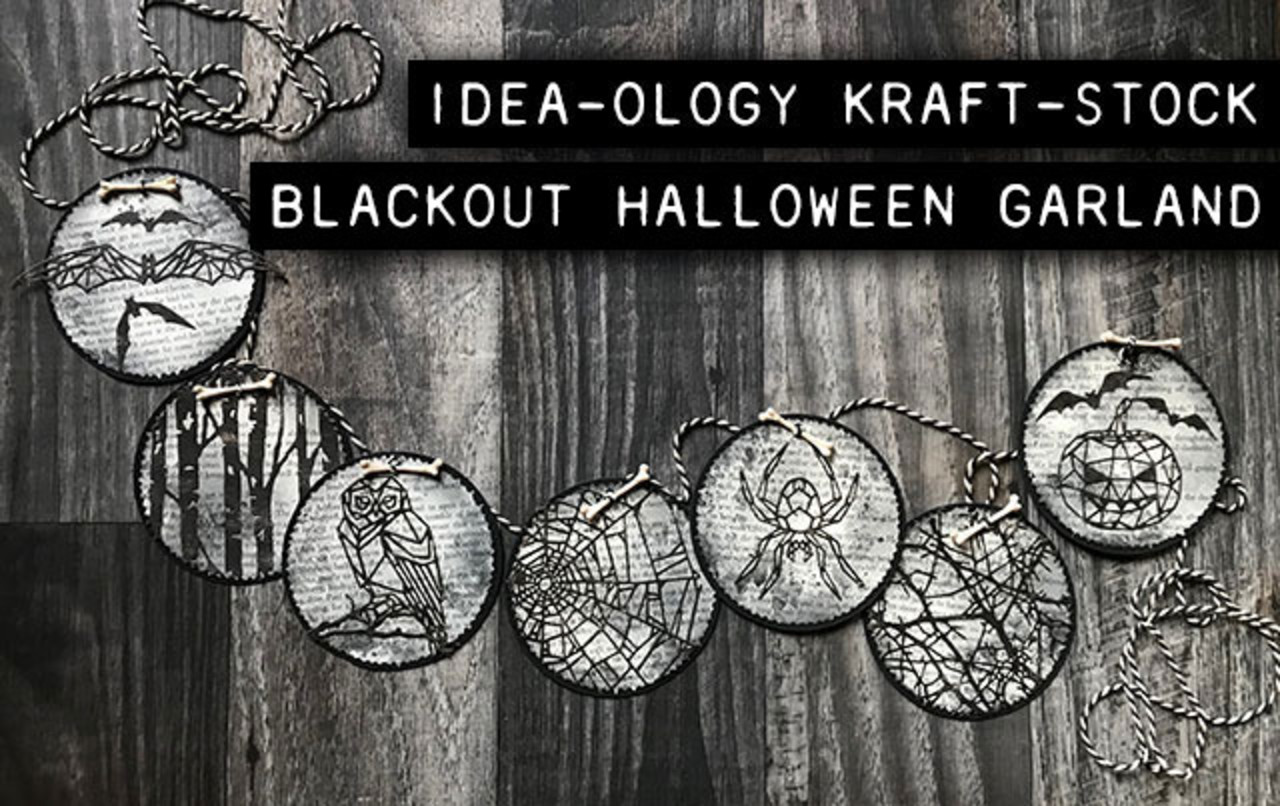 Idea-ology Blackout Kraft-Stock 8x8 Inch Paper Stash (TH94020)
