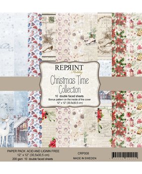Reprint Christmas Time 12x12 Inch Paper Pack (CRP008)