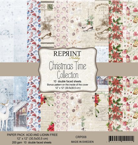 Reprint Christmas Time 12x12 Inch Paper Pack (CRP008)