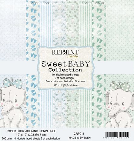 Reprint Sweet Baby Blue 12x12 Inch Paper Pack (CRP011) Reprint Sweet Baby Blue 12x12 Inch Paper Pack (CRP011)