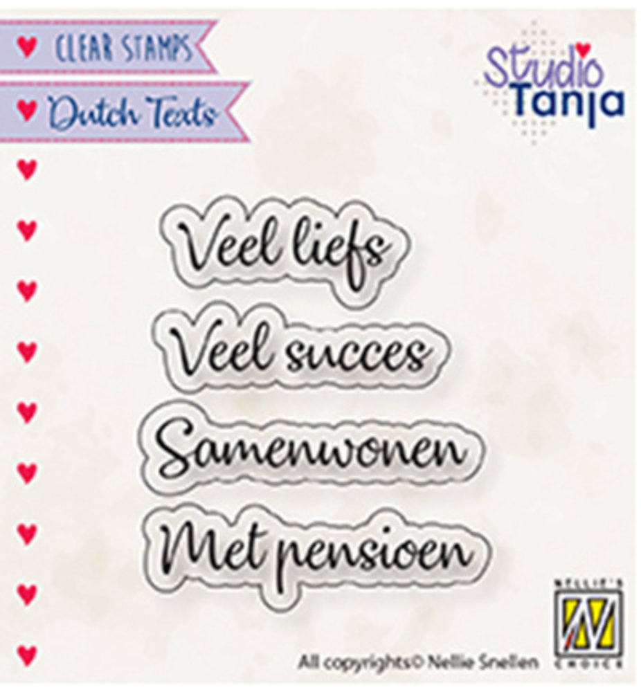 Nellie Snellen NL Teksten Veel Liefs Clear Stamps (DTCS024) Nellie Snellen NL Teksten Veel Liefs Clear Stamps (DTCS024)