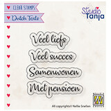 Nellie Snellen NL Teksten Veel Liefs Clear Stamps (DTCS024)