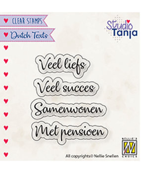 Nellie Snellen NL Teksten Veel Liefs Clear Stamps (DTCS024) Nellie Snellen NL Teksten Veel Liefs Clear Stamps (DTCS024)