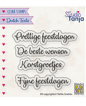 Nellie Snellen NL Teksten Prettige Feestdagen Clear Stamps (DTCS025) Nellie Snellen NL Teksten Prettige Feestdagen Clear Stamps (DTCS025)