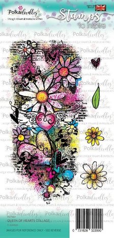Polkadoodles Queen of Hearts Collage Clear Stamps (PD7929) Polkadoodles Queen of Hearts Collage Clear Stamps (PD7929)