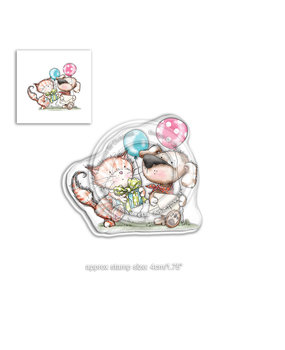 Polkadoodles Horace & Boo Invitation Clear Stamp (PD7867)