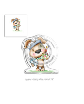 Polkadoodles Fuzzypuff Scruff Birthday Clear Stamp (PD7870)