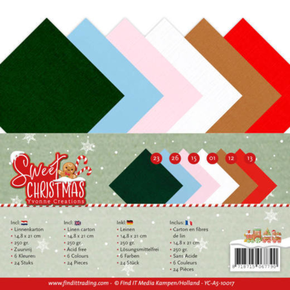 Yvonne Creations Sweet Christmas Linnenpakket A5 (YC-A5-10017)