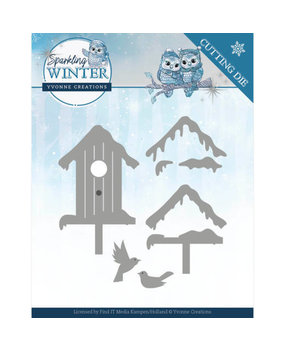Yvonne Creations Sparkling Winter Winter Birdhouse Die (YCD10190) Yvonne Creations Sparkling Winter Winter Birdhouse Die (YCD10190)