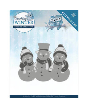 Yvonne Creations Sparkling Winter Sparkling Snowmen Die (YCD10191) Yvonne Creations Sparkling Winter Sparkling Snowmen Die (YCD10191)