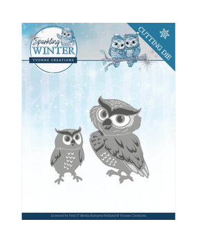 Yvonne Creations Sparkling Winter Winter Owls Die (YCD10192) Yvonne Creations Sparkling Winter Winter Owls Die (YCD10192)