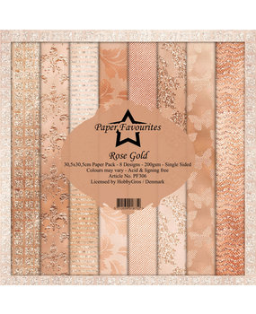 Paper Favourites Rose Gold 12x12 Inch Paper Pack (PF306)