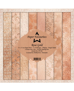 Paper Favourites Rose Gold 6x6 Inch Paper Pack (PF106)