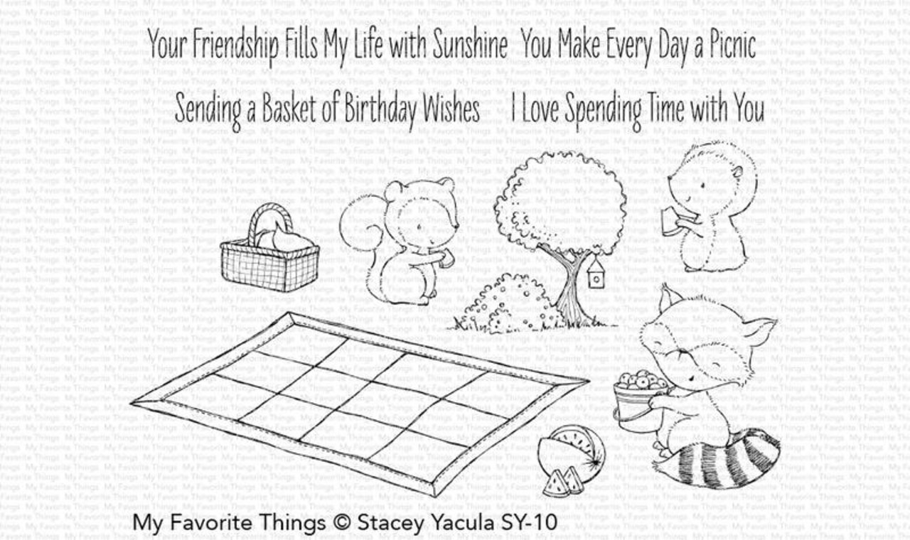 My Favorite Things Picnic Pals Clear Stamps (SY-10)