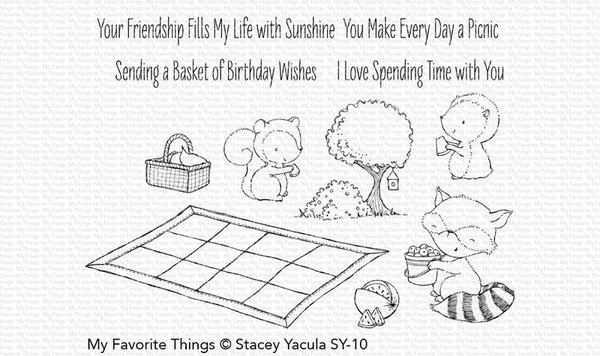 My Favorite Things Picnic Pals Clear Stamps (SY-10)