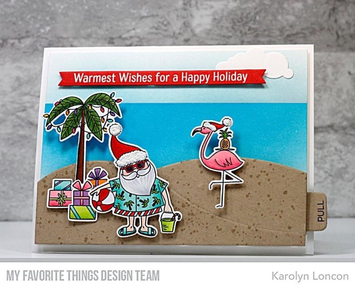 My Favorite Things Sun-Lovin' Santa Clear Stamps (CS-431)