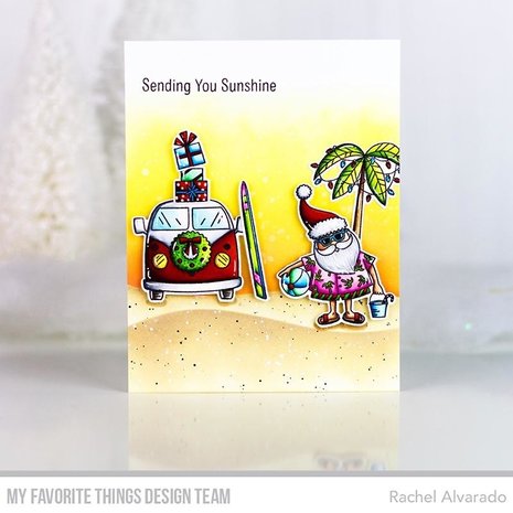 My Favorite Things Sun-Lovin' Santa Clear Stamps (CS-431)