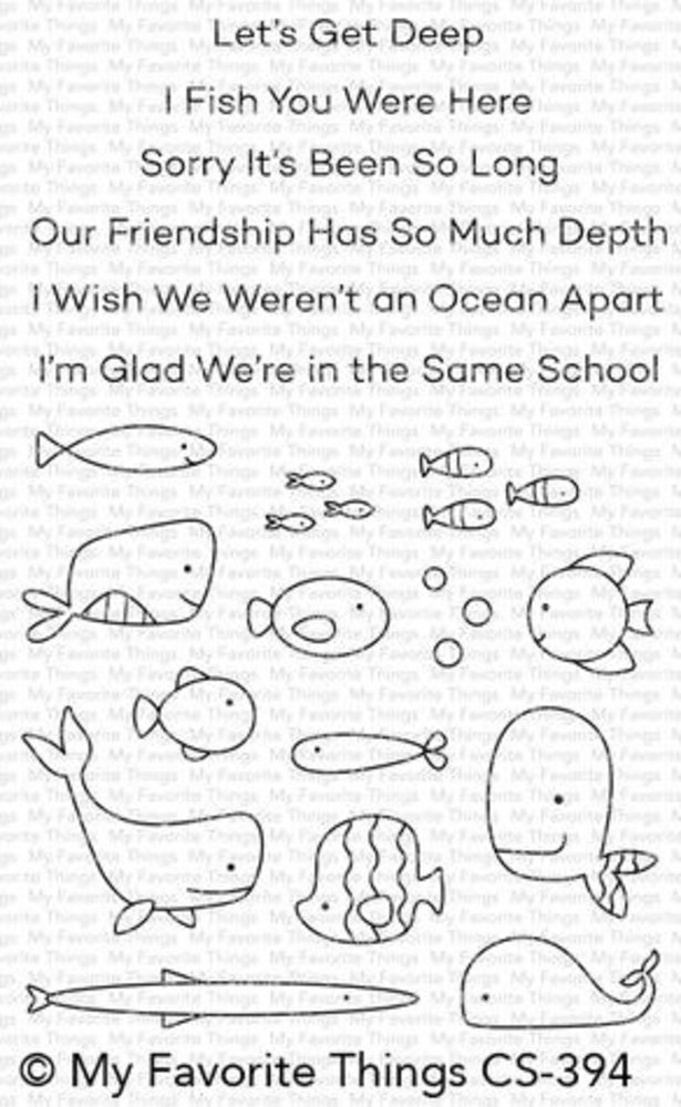 My Favorite Things Fish You Were Here Clear Stamps (CS-394) My Favorite Things Fish You Were Here Clear Stamps (CS-394)