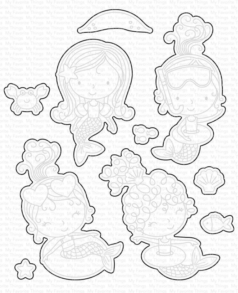 My Favorite Things  Die-namics Mermaid for Each Other (MFT-1566) My Favorite Things  Die-namics Mermaid for Each Other (MFT-1566)