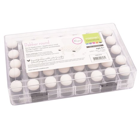 Vaessen Creative Sponge Dauber Case + 40 Daubers (1009-015) Vaessen Creative Sponge Dauber Case + 40 Daubers (1009-015)