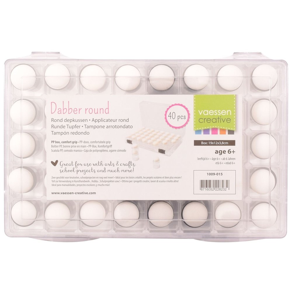 Vaessen Creative Sponge Dauber Case + 40 Daubers (1009-015) Vaessen Creative Sponge Dauber Case + 40 Daubers (1009-015)