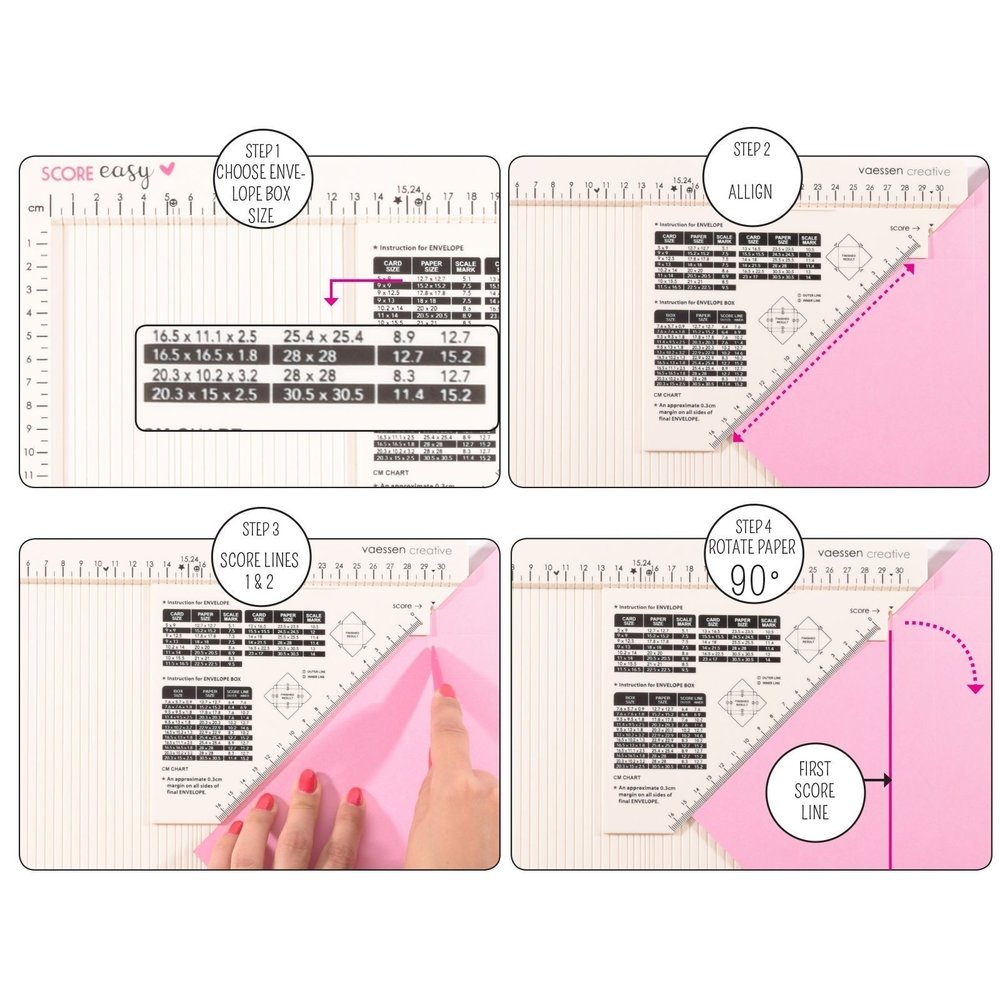 Vaessen Creative Score Easy Scoringboard 30,5x30,5 cm Offwhite (2137-047)