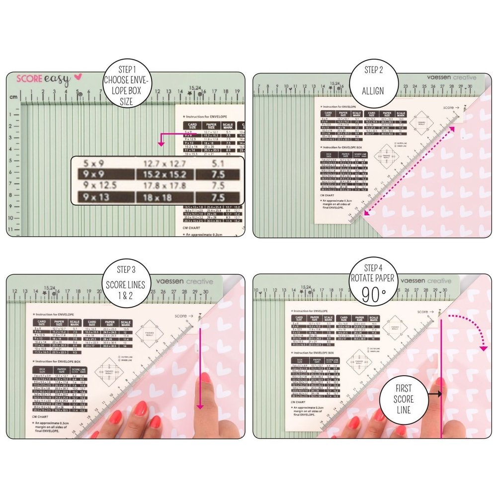 Vaessen Creative Score Easy Scoringboard 30,5x30,5 cm Mint (2137-050)