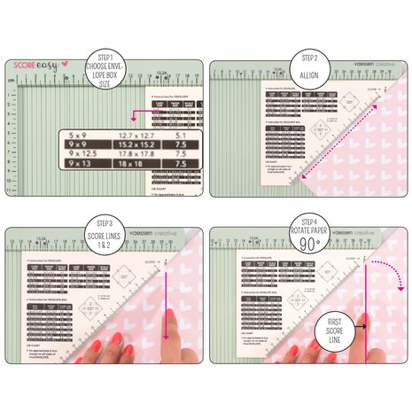 Vaessen Creative Score Easy Scoringboard 30,5x30,5 cm Mint (2137-050)