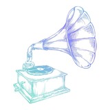 Couture Creations Men's Collection Phonograph Mini Clear Stamp (CO726784)