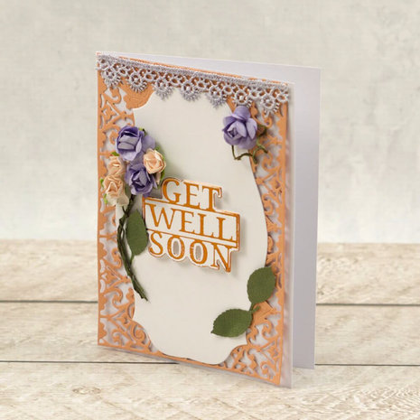 Couture Creations Get Well Soon Sentiment Mini Cut, Foil & Emboss Die (CO726712) Couture Creations Get Well Soon Sentiment Mini Cut, Foil & Emboss Die (CO726712)