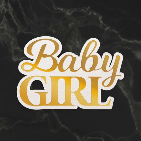 Couture Creations Baby Girl Sentiment Mini Cut, Foil & Emboss Die (CO726715) Couture Creations Baby Girl Sentiment Mini Cut, Foil & Emboss Die (CO726715)