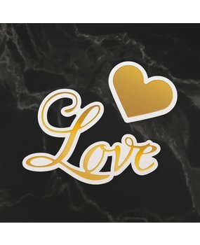 Couture Creations Love Sentiment & Heart Mini Cut, Foil & Emboss Dies (CO726720) Couture Creations Love Sentiment & Heart Mini Cut, Foil & Emboss Dies (CO726720)