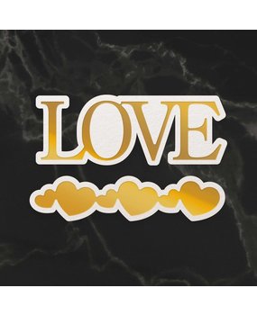 Couture Creations Love Sentiment & Heart Border Mini Cut, Foil & Emboss Dies (CO726722) Couture Creations Love Sentiment & Heart Border Mini Cut, Foil & Emboss Dies (CO726722)
