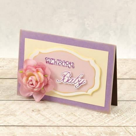 Couture Creations Newborn Sentiment Mini Cut, Foil & Emboss Dies (CO726726) Couture Creations Newborn Sentiment Mini Cut, Foil & Emboss Dies (CO726726)