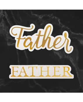 Couture Creations Father Sentiment Mini Cut, Foil & Emboss Dies (CO726736) Couture Creations Father Sentiment Mini Cut, Foil & Emboss Dies (CO726736)