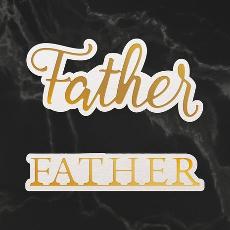 Couture Creations Father Sentiment Mini Cut, Foil & Emboss Dies (CO726736) Couture Creations Father Sentiment Mini Cut, Foil & Emboss Dies (CO726736)