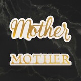 Couture Creations Mother Sentiment Mini Cut, Foil & Emboss Dies (CO726737)