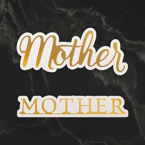 Couture Creations Mother Sentiment Mini Cut, Foil & Emboss Dies (CO726737) Couture Creations Mother Sentiment Mini Cut, Foil & Emboss Dies (CO726737)