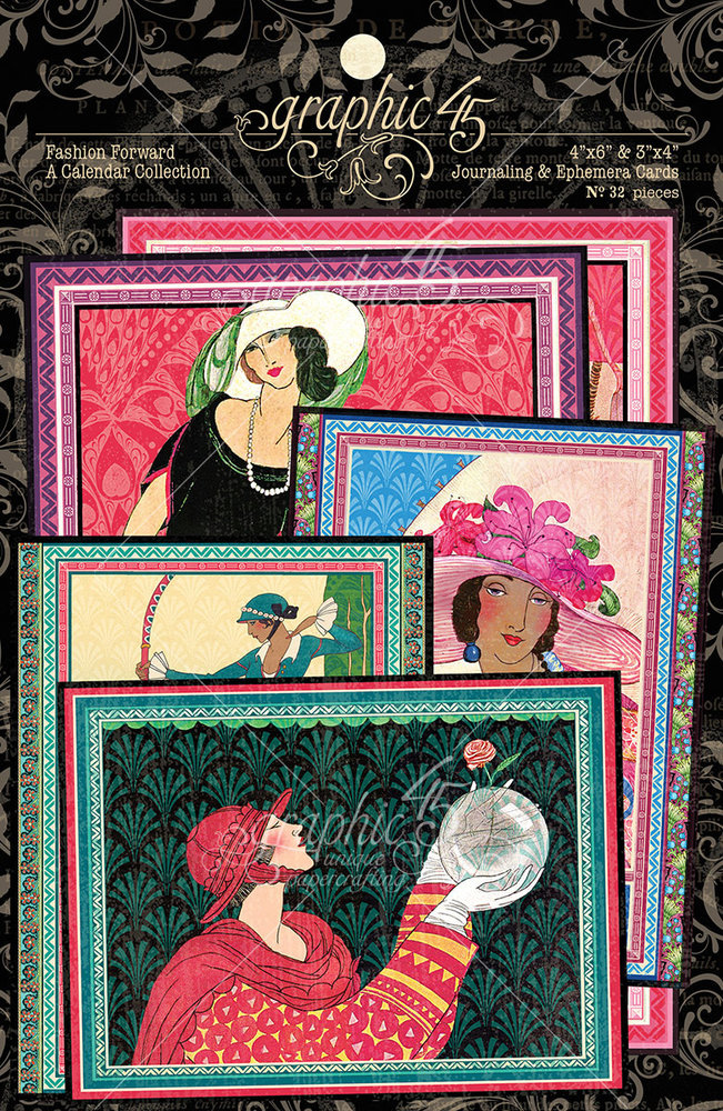 Graphic 45 Fashion Forward Journaling & Ephemera Cards (4501974) Graphic 45 Fashion Forward Journaling & Ephemera Cards (4501974)