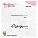 Nellie Snellen Frame With Rose Clear Stamp (FLO024)