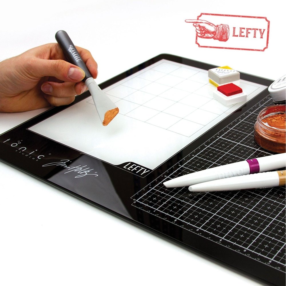 Tonic Studios Tim Holtz Glass Media Mat Linkshandig (1913E) Tonic Studios Tim Holtz Glass Media Mat Linkshandig (1913E)