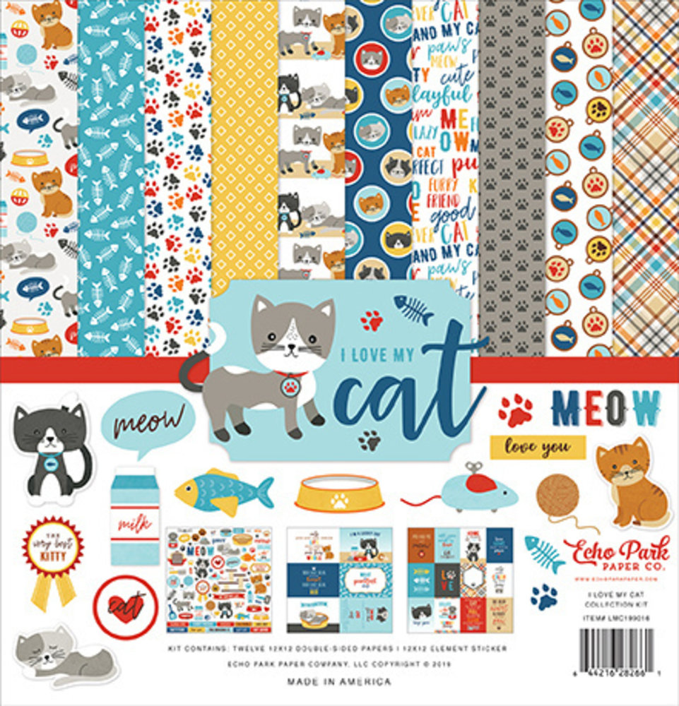 Echo Park I Love My Cat 12x12 Inch Collection Kit (LMC199016) Echo Park I Love My Cat 12x12 Inch Collection Kit (LMC199016)