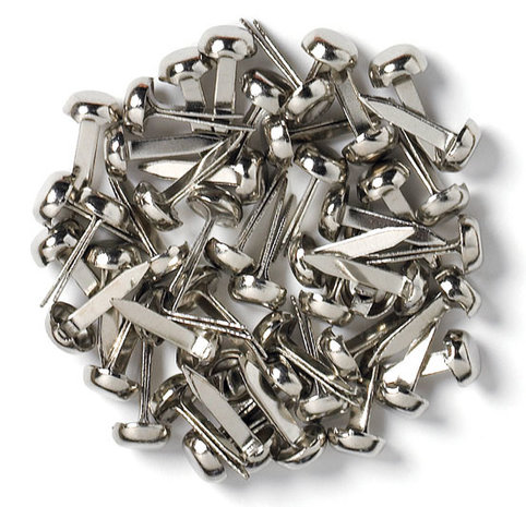 Doodlebug Design Inc. Silver Mini Brads (25pcs) (95)