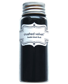 Doodlebug Design Inc. Beetle Black Crushed Velvet Flock (1797)