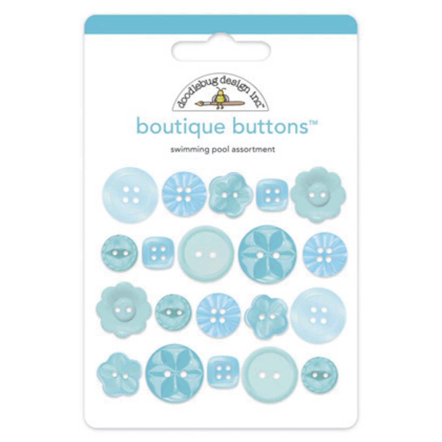 Swimming Pool Boutique Buttons 20pcs 2476 Paperpads.nl