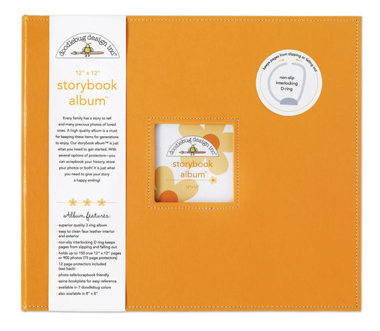 Doodlebug Design Inc. Tangerine 12x12 Inch Storybook Album (2725) Doodlebug Design Inc. Tangerine 12x12 Inch Storybook Album (2725)