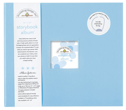Doodlebug Design Inc. Bubble Blue 12x12 Inch Storybook Album (3199) Doodlebug Design Inc. Bubble Blue 12x12 Inch Storybook Album (3199)
