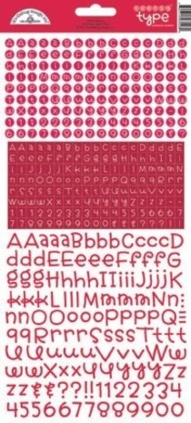 Doodlebug Design Inc. Ladybug Teensy Type Stickers (3428)