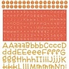 Doodlebug Design Inc. Tangerine Teensy Type Stickers (3429)